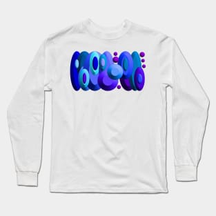 Blue Narrative Long Sleeve T-Shirt